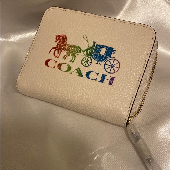 Coach Handbags - Coach Pride Zip Compact Wallet